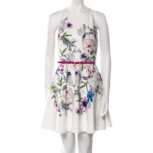 Ted Baker London Passion Flower Skater Dress 2 aviary‎ floral fit and flare